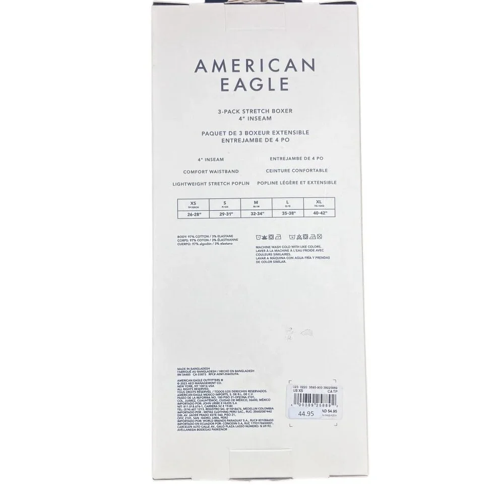 New AMERICAN EAGLE Men's XS S 3 Pack 4